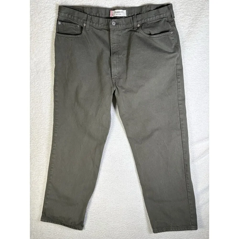 Vintage Levis 550 Jeans Mens 40x32 Green Denim Cotton Relaxed Fit Straight Leg